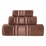 Superior Sadie Zero Twist Cotton Absorbent Solid 3 Piece Towel Set