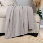 Chrisney Cotton Blanket - Textured Chevron Weave & All Season Comfort
