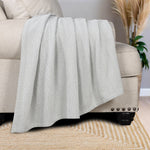 Chrisney Cotton Blanket - Textured Chevron Weave & All Season Comfort