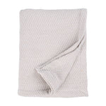 Chrisney Cotton Blanket - Textured Chevron Weave & All Season Comfort