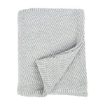 Chrisney Cotton Blanket - Textured Chevron Weave & All Season Comfort