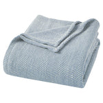 Chrisney Cotton Blanket - Textured Chevron Weave & All Season Comfort