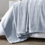 Chrisney Cotton Blanket - Textured Chevron Weave & All Season Comfort