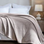 Chrisney Cotton Blanket - Textured Chevron Weave & All Season Comfort
