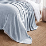 Chrisney Cotton Blanket - Textured Chevron Weave & All Season Comfort