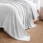Chrisney Cotton Blanket - Textured Chevron Weave & All Season Comfort