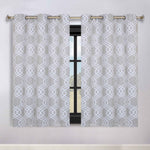 Ribbon Trellis Washable Room Darkening Blackout Curtains, Set of 2