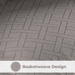 Superior Monochrome Basketweave Microfiber Down Alternative Comforter
