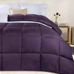 Superior Monochrome Basketweave Microfiber Down Alternative Comforter