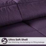 Superior Monochrome Basketweave Microfiber Down Alternative Comforter