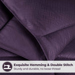 Superior Monochrome Basketweave Microfiber Down Alternative Comforter