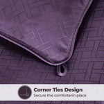 Superior Monochrome Basketweave Microfiber Down Alternative Comforter