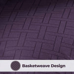 Superior Monochrome Basketweave Microfiber Down Alternative Comforter