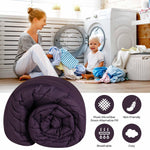 Superior Monochrome Basketweave Microfiber Down Alternative Comforter