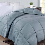 Superior Monochrome Basketweave Microfiber Down Alternative Comforter