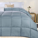 Superior Monochrome Basketweave Microfiber Down Alternative Comforter