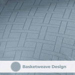 Superior Monochrome Basketweave Microfiber Down Alternative Comforter