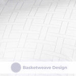 Superior Monochrome Basketweave Microfiber Down Alternative Comforter