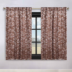 Leaves Room Darkening Back Tabs Blackout Curtain Panels, Set of 2