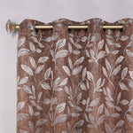 Leaves Room Darkening Washable Blackout Curtain Panels, Set of 2