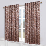 Leaves Room Darkening Back Tabs Blackout Curtain Panels, Set of 2