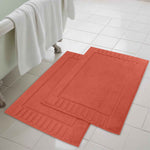 Superior Leo Cotton Modern Absorbent Heavy Washable Bath Mat Set of 2