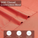 1200 Thread Count Cotton Rich Bed Sheet Set