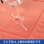 Superior Leo Cotton Modern Absorbent Heavy Washable Bath Mat Set of 2