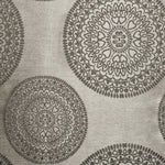 Cordon Jacquard Grommet Floral Medallion Curtain Panel Set