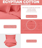 300 Thread Count Egyptian Cotton Solid Duvet Cover