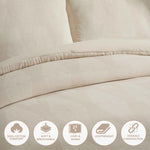 Manali Cotton All Season Bedding Diamond Lattice Woven Comforter Set