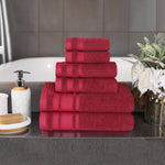 Superior Hays Cotton Medium Weight 6 Piece Assorted Bathroom Towel Set