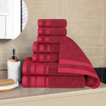 Superior Hays Cotton Medium Weight 8 Piece Assorted Bathroom Towel Set