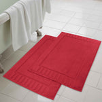 Superior Leo Cotton Modern Absorbent Heavy Washable Bath Mat Set of 2