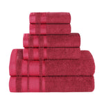Superior Hays Cotton Medium Weight 6 Piece Assorted Bathroom Towel Set