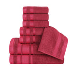 Superior Hays Cotton Medium Weight 8 Piece Assorted Bathroom Towel Set