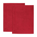 Superior Leo Cotton Modern Absorbent Heavy Washable Bath Mat Set of 2