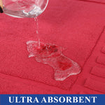 Superior Leo Cotton Modern Absorbent Heavy Washable Bath Mat Set of 2