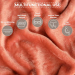 Fleece Plush Medium Weight Fluffy Soft Decorative Throw