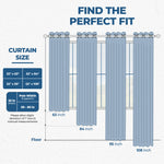 Senna Textured Woven Blackout 2-Piece Curtain Panel Set – Room Darkening Window Drapes