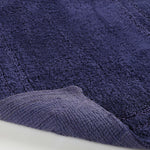 Solid Bordered Cotton Washable Non-Slip Bath Rugs or Runner