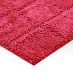 Checkered Cotton Washable Non-Slip Bath Rugs or Runner