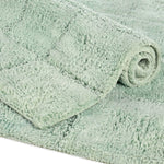 Checkered Cotton Washable Non-Slip Bath Rugs or Runner