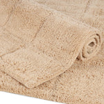 Checkered Cotton Washable Non-Slip Bath Rugs or Runner