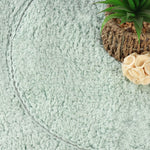 Oval Cotton Washable Non-Slip Bath Rugs or Runner