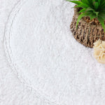 Oval Cotton Washable Non-Slip Bath Rugs or Runner