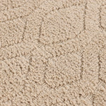Brou Diamond Lattice Textured Washable Bath Rugs, Set of 2