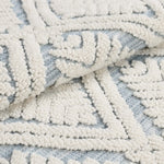 Ceton Diamond Trellis Textured Washable Bath Rugs, Set of 2