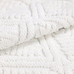 Ceton Diamond Trellis Textured Washable Bath Rugs, Set of 2