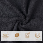 3 Piece Egyptian Cotton Plush Bath Towel Set - Kendell